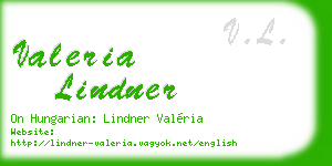 valeria lindner business card